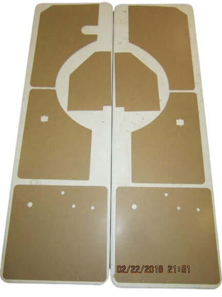 Complete interior panel set fits Willys Wagon 54-63