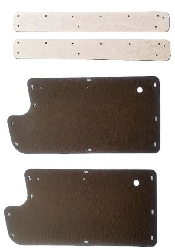 Pair of Interior Door Panels fits Jeep CJ7 76-81 w/ Hard Doors