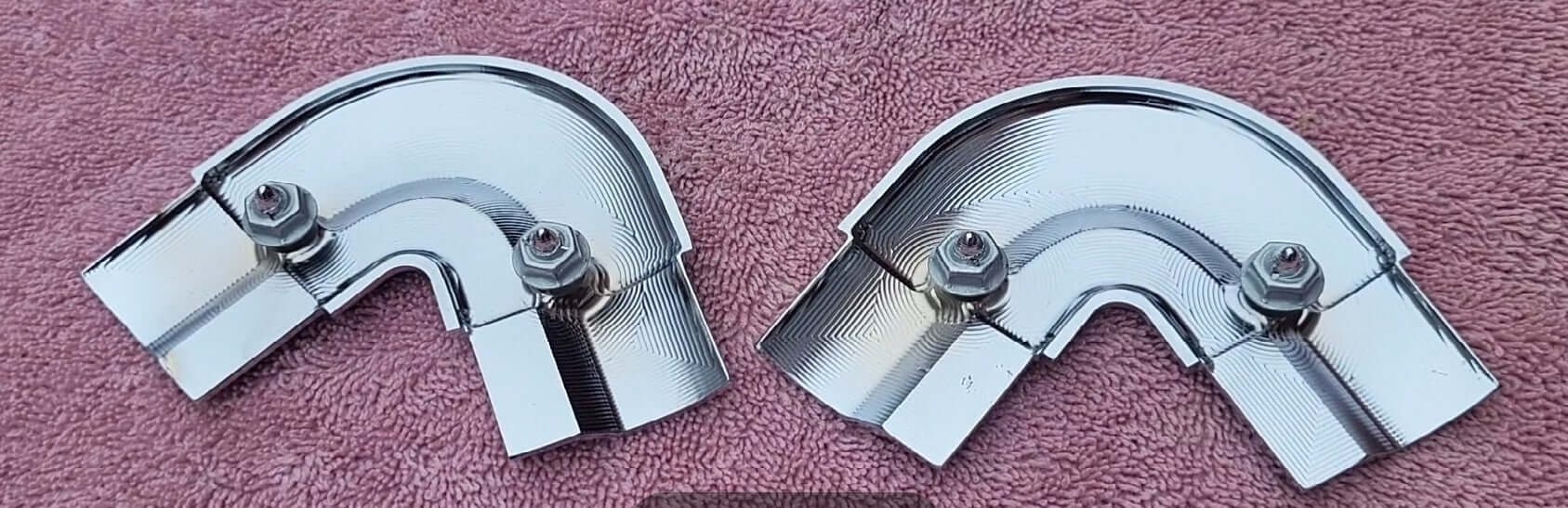 Pair of Reproduction 1 1/2" Cowl Trim Corner fits 58-64 Willys Jeep New