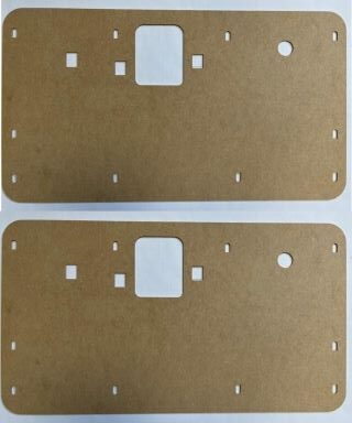 Pair of Interior Door Panels fits Ford Pickup 68-70 with small door panel