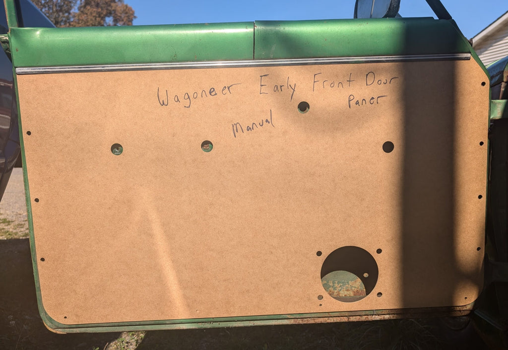 Pair of Manual Front Door Panels w/Kick Panels fits Jeep J-series 73-88