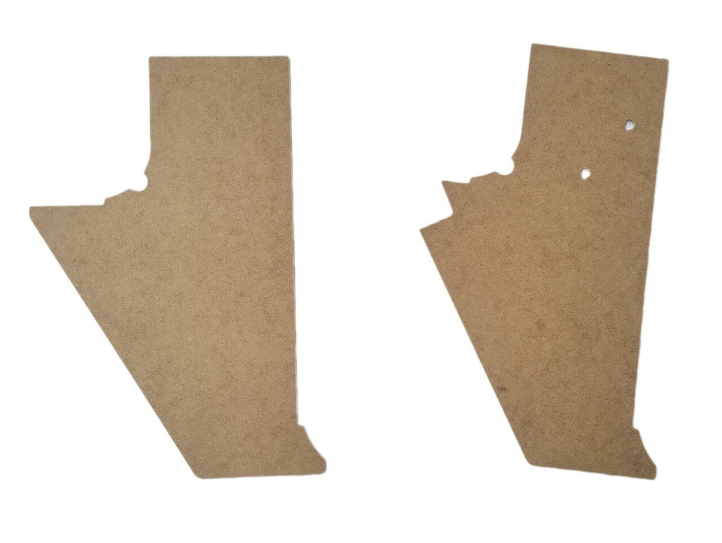 Pair of Manual Front Door Panels w/Kick Panels fits Jeep J-series 73-88