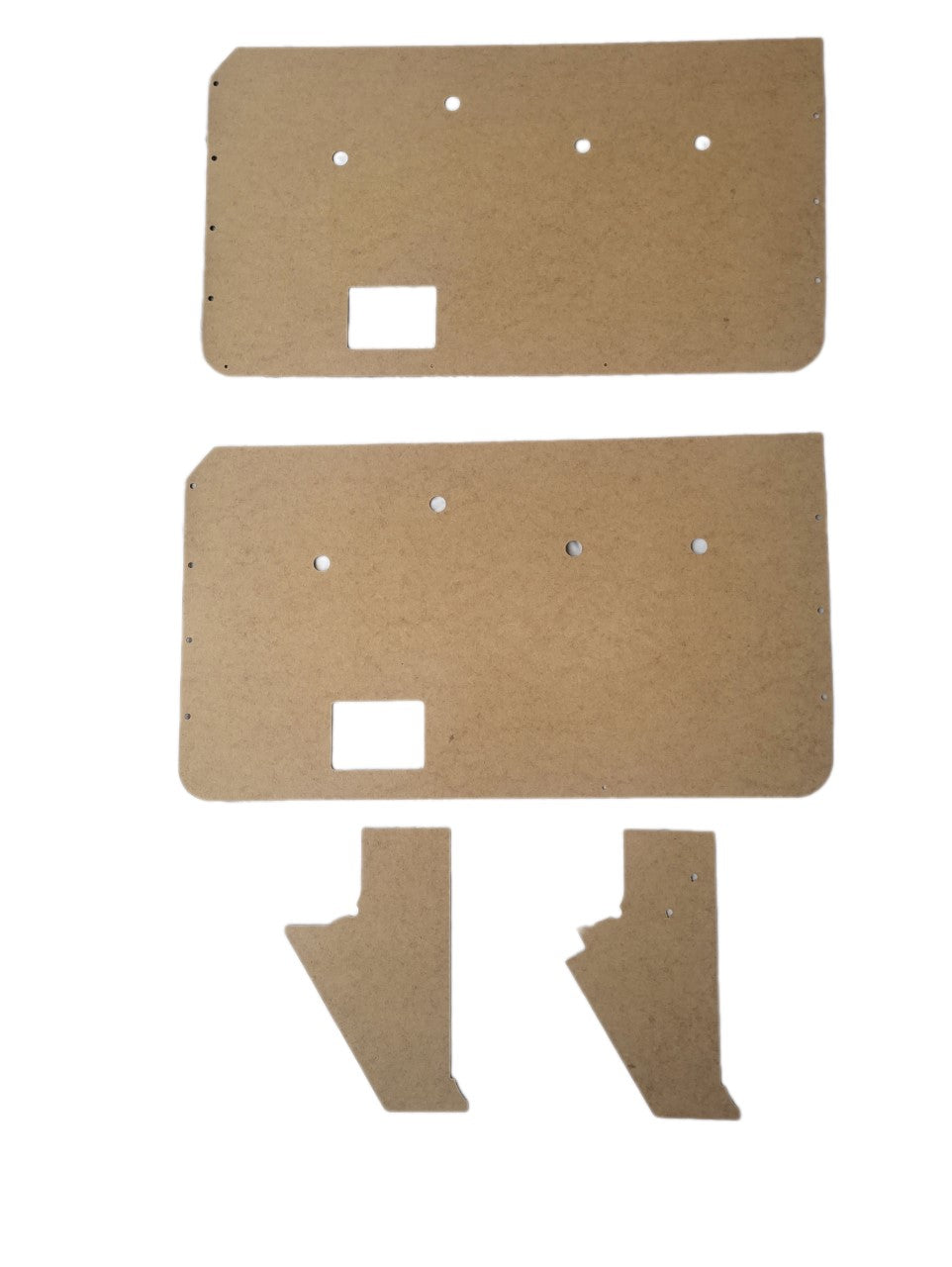 Pair of Manual Front Door Panels w/Kick Panels fits Jeep J-series 73-88