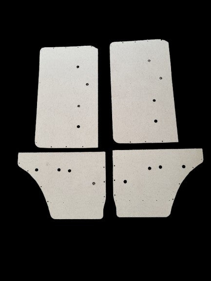 Pair of Manual Window Front & Rear Door Panels fits Jeep Wagoneer 73-83