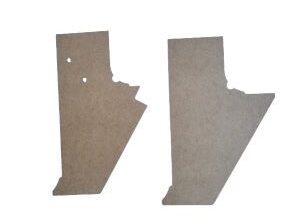 Pair of Kick Panels W/E-Brake Bracket Holes fits Jeep Wagoneer J-Series 81-91