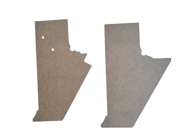 Pair of Kick Panels W/E-Brake Bracket Holes fits Jeep Wagoneer J-Series 81-91