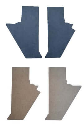 Pair of Kick Panels no holes fits Jeep Wagoneer/J-Series 63-81