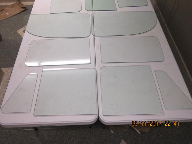 Reproduction Glass fits Willys Wagon Complete Clear Glass Split Windshield Package 46-59