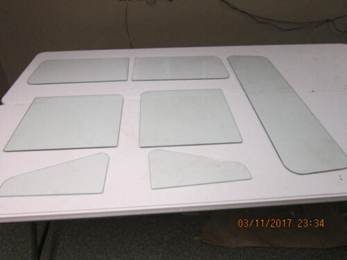Reproduction Glass fits Willys Pickup Complete Clear Glass Split Windshield Kit 54-59