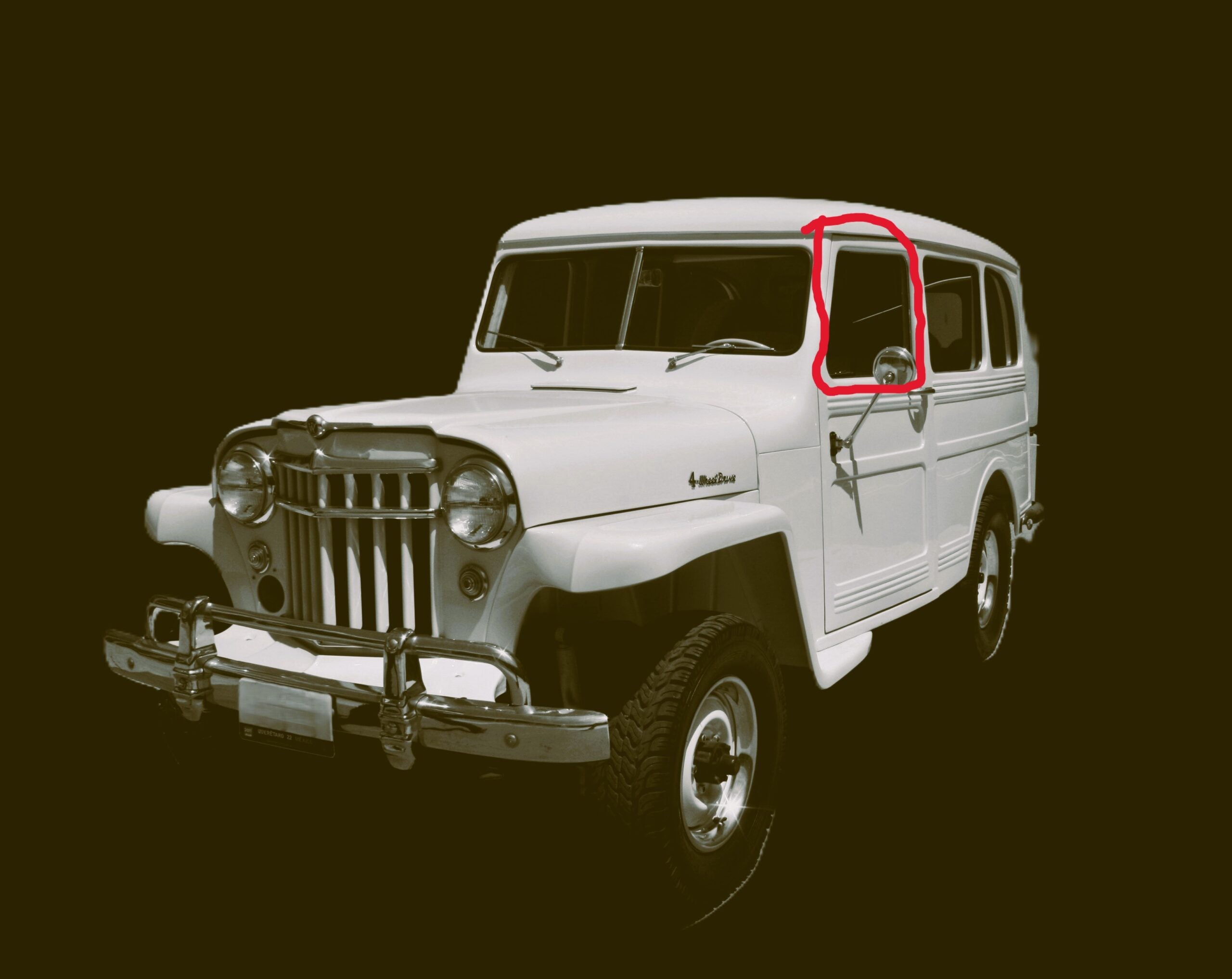 View details for Reproduction Pair of Door Glass fits Willys Pickup/Wagon 46-63 