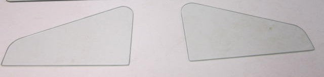 Reproduction Pair of Vent Glass fits Willys Pickup/Wagon 46-63