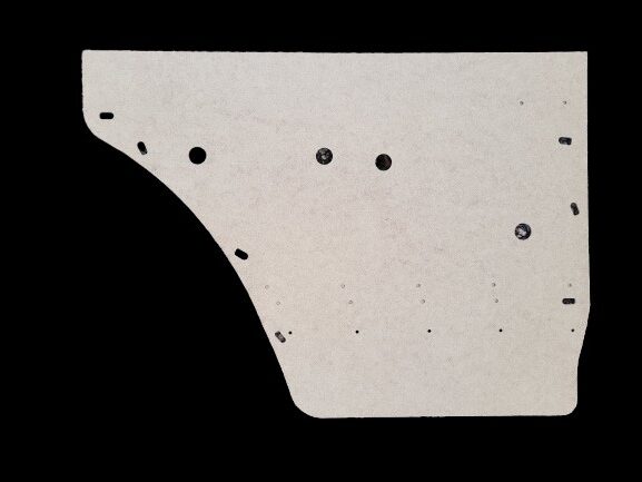 Pair of Manual Window Rear Door Panels w/D Clip Holes fits Jeep Wagoneer 73-83