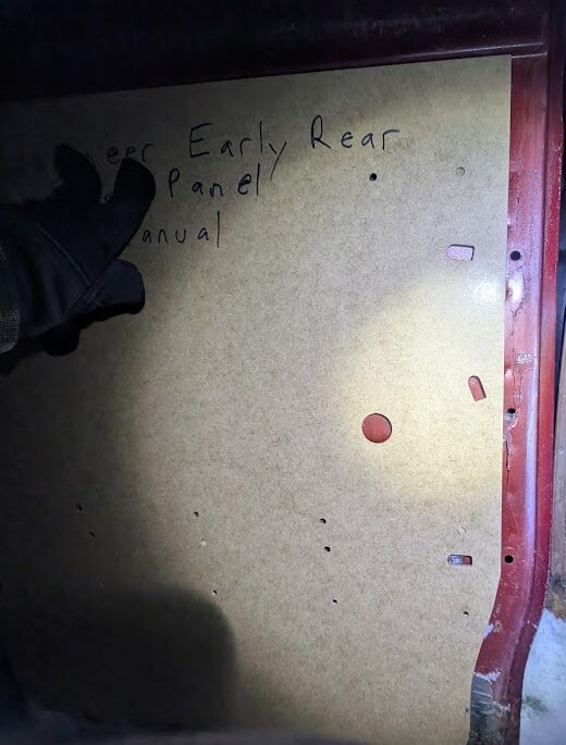 Pair of Manual Window Rear Door Panels w/D Clip Holes fits Jeep Wagoneer 73-83