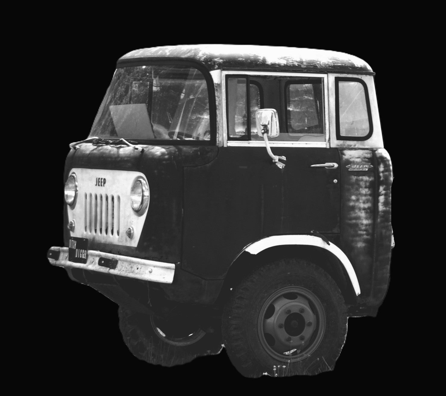 Reproduction Rear Back Window glass fits Willys Jeep FC 150/170 57-63