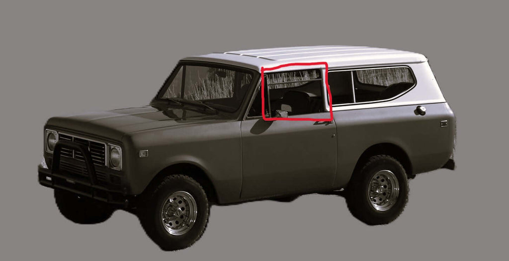 Replacement Pair of Door glass fit International Scout II w/hardtop 71-80
