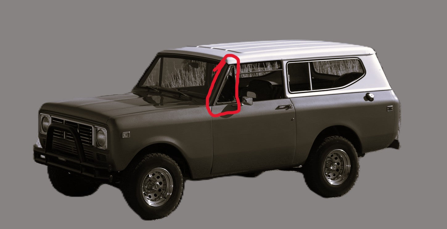 Replacement Pair of Vent glass fits International Scout II w/hardtop 71-80