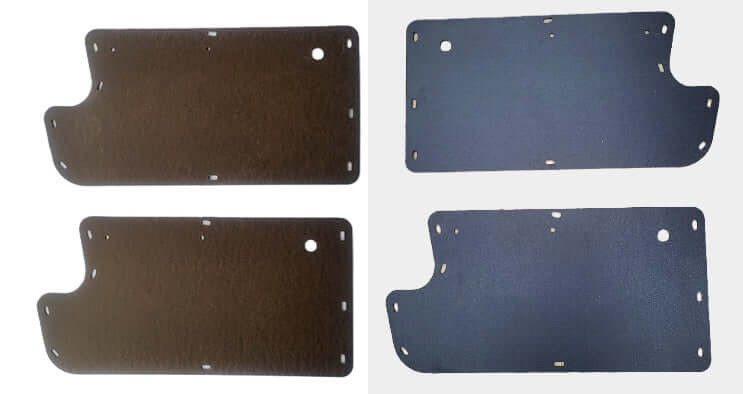 Pair of Interior Door Panels w/Upper Panels fits Jeep CJ7 76-81 w/ Hard Doors