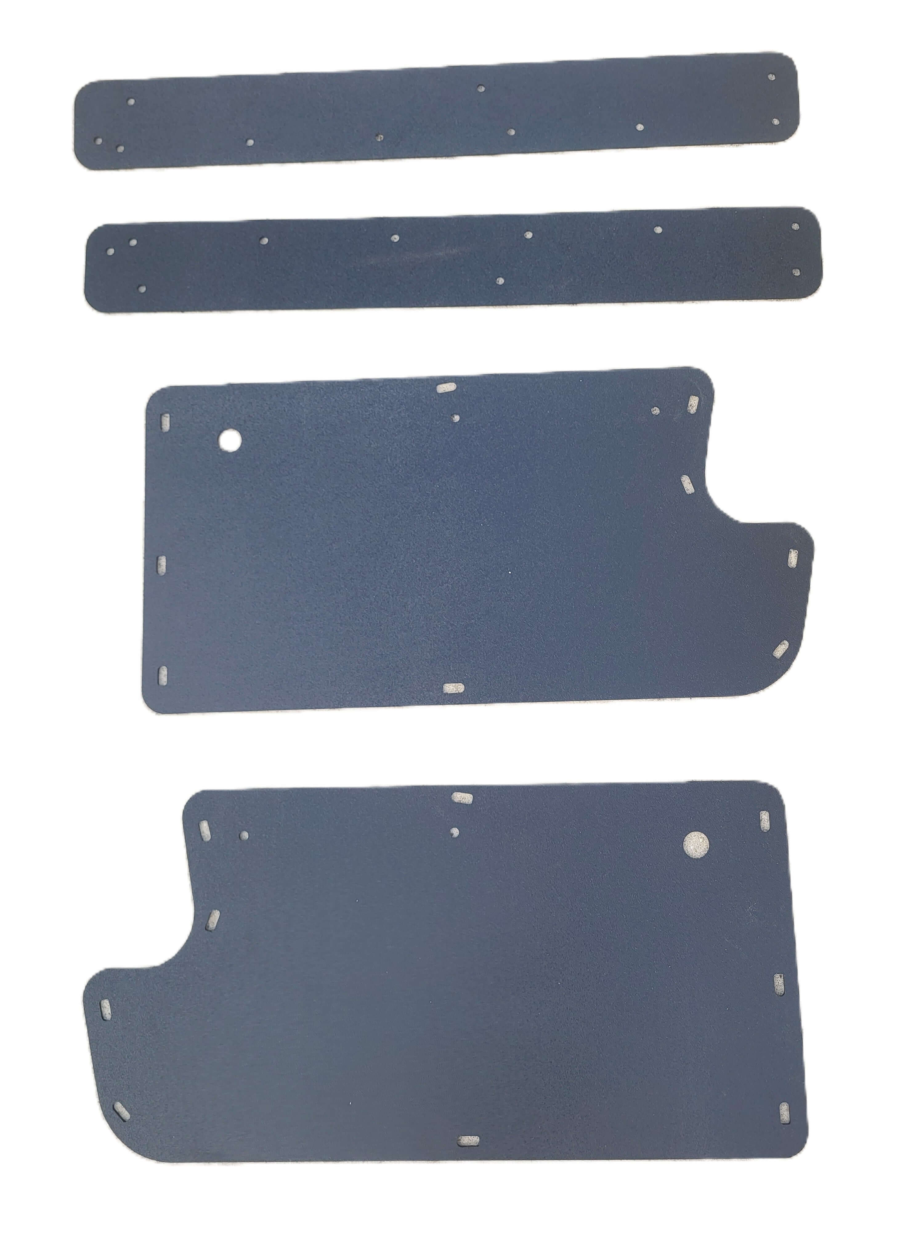 Pair of Interior Door Panels w/Upper Panels fits Jeep CJ7 76-81 w/ Hard Doors
