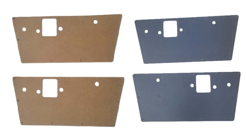 Pair of Interior Door Panels fits Ford Bronco 68-77 w/Screw Holes