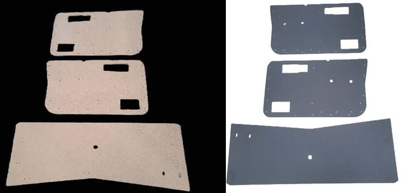 Pair of Front Door Panels w/Rear Panel fits Jeep Comanche Pickup MJ 86-92