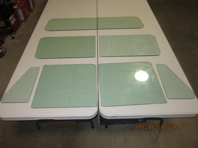 Reproduction Glass fits Willys Pickup Complete Clear Glass Split Windshield Kit 54-59