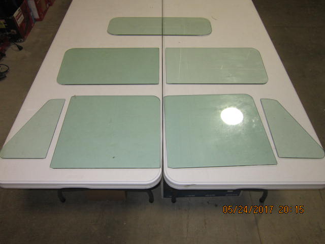 Reproduction Glass fits Willys Pickup Complete Clear Glass Split Windshield Kit 47-53