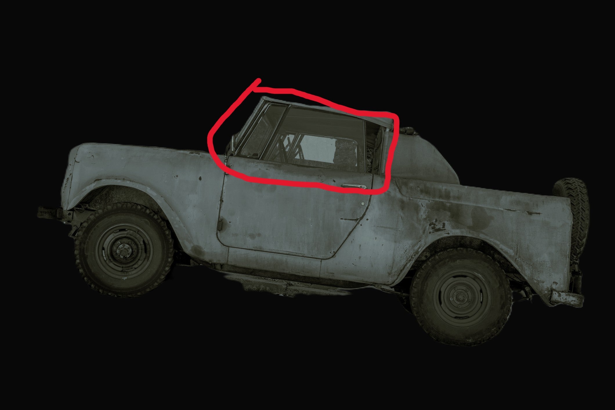 Replacement Pair of Door/Vent Glass fits Scout 80/800 62-71 w/hardtop