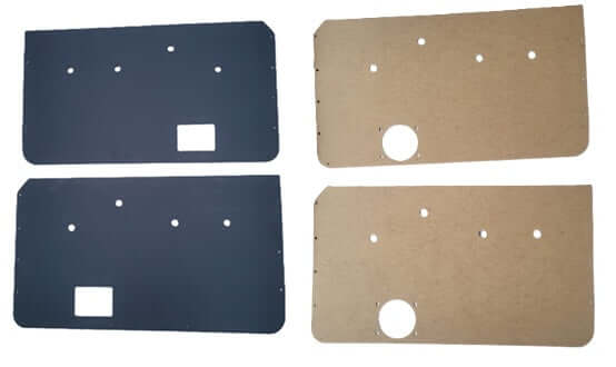 Pair of Manual Front Door Panels fits Jeep Wagoneer 73-83/J-series 73-88