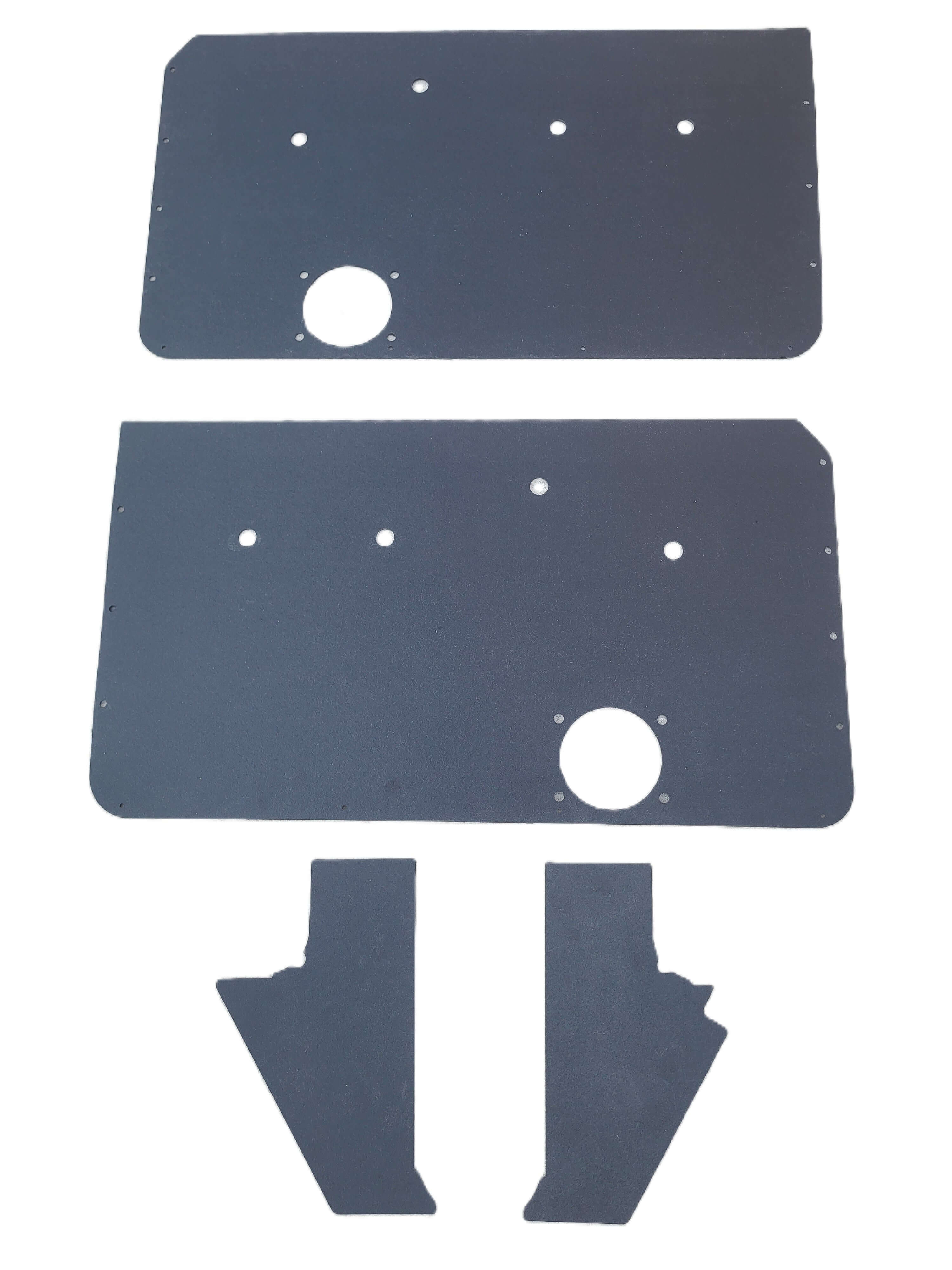 Pair of Manual Front Door Panels w/Kick Panels fits Jeep J-series 73-88