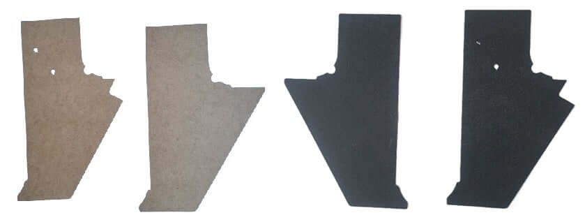 Pair of Kick Panels W/E-Brake Bracket Holes fits Jeep Wagoneer J-Series 81-91