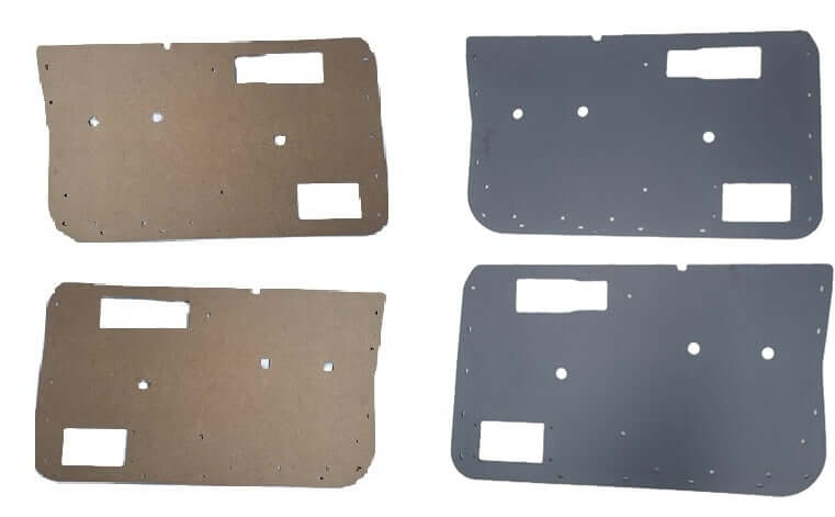 Pair of Manual Front Door Panels fits Jeep Cherokee XJ/Comanche Pickup MJ 84-96