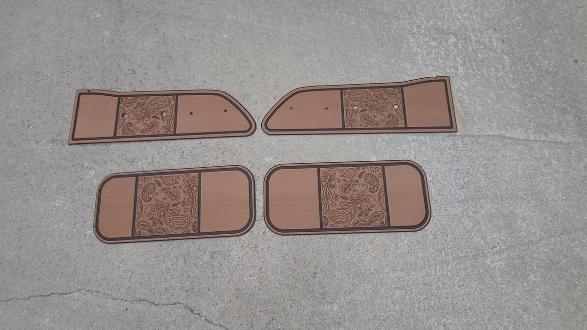 Pair of Interior Door Panels fits Ford Pickup 61-66