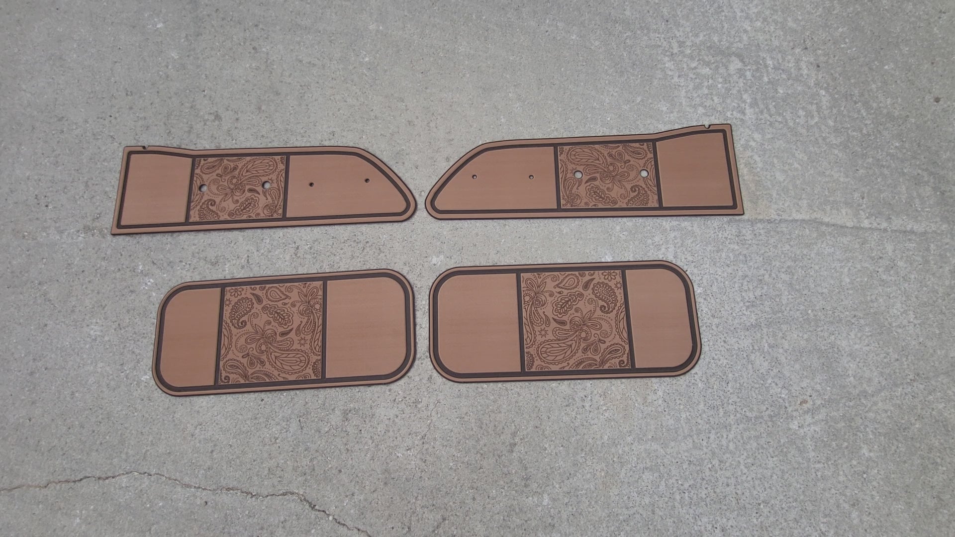 Pair of Interior Door Panels fits Ford Pickup 61-66
