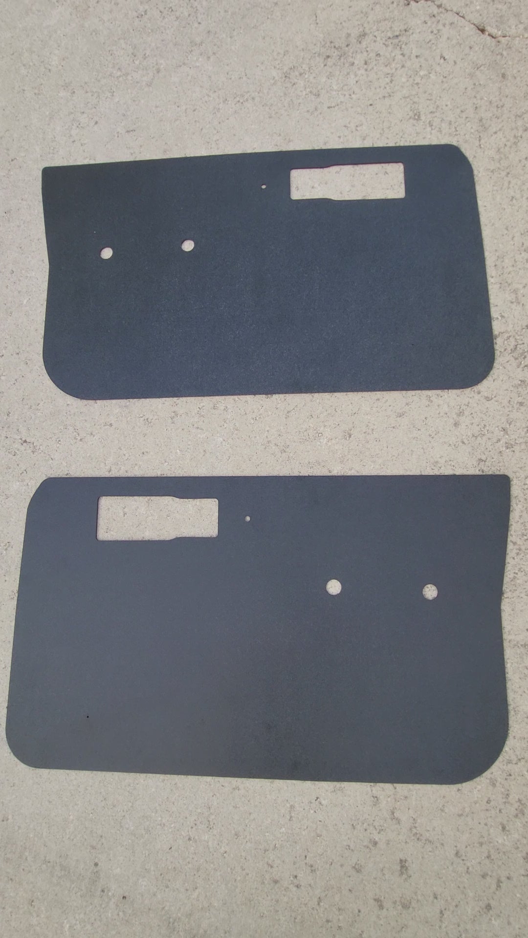 Pair of Front ABS Plastic Door Panels (NO CLIP HOLES) fits Jeep Cherokee XJ/Comanche Pickup MJ 84-96