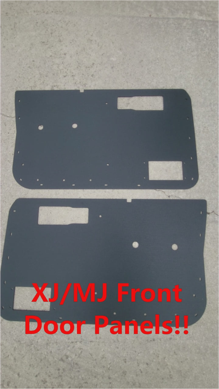 Pair of Power Front Door Panels fits Jeep Cherokee XJ/Comanche Pickup MJ 84-96