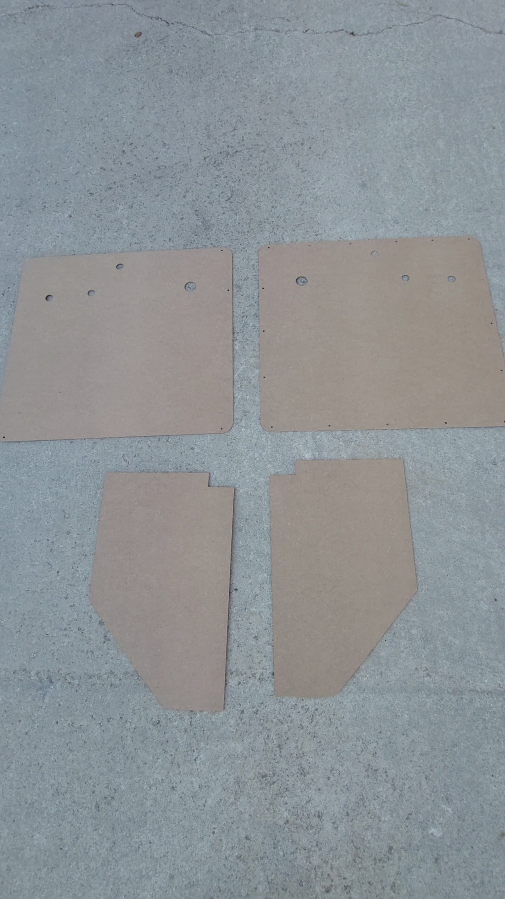 Pair of Door & Kick panels fits Willys wagon/Pickup 54-63