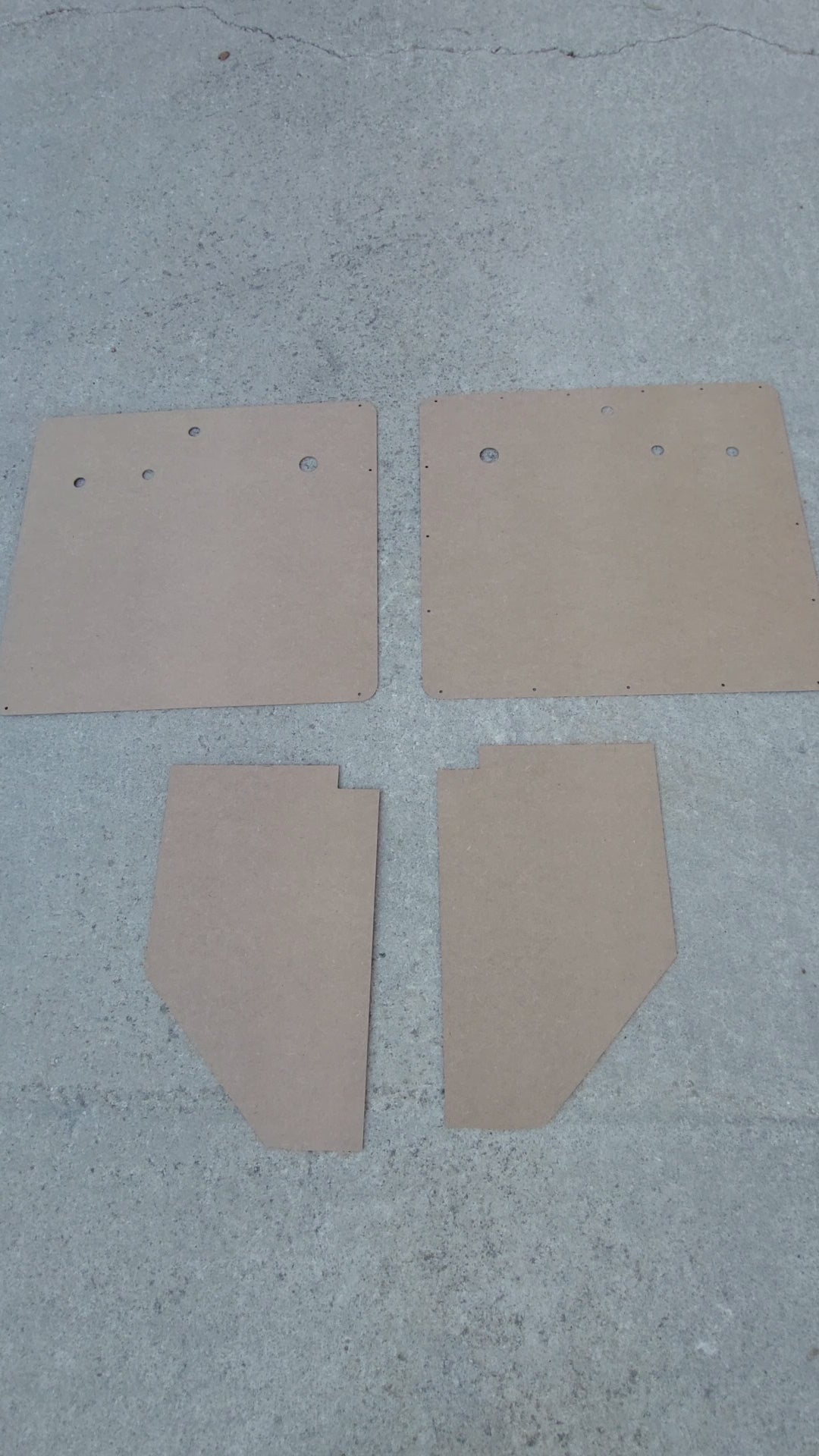 Pair of Door & Kick panels fits Willys wagon/Pickup 54-63