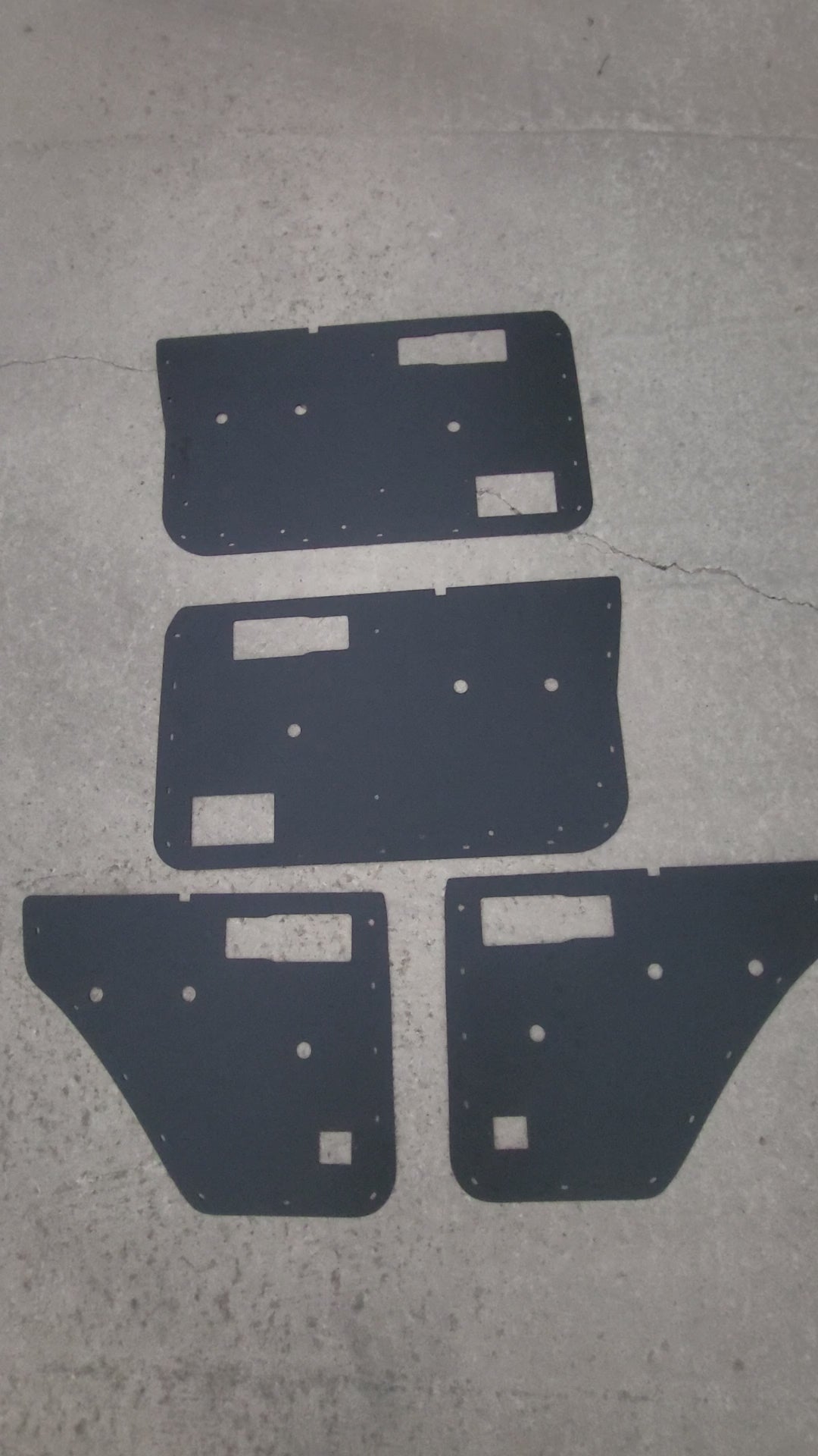 Complete Door Panel Set for Power Windows fits Jeep Cherokee XJ 84-96