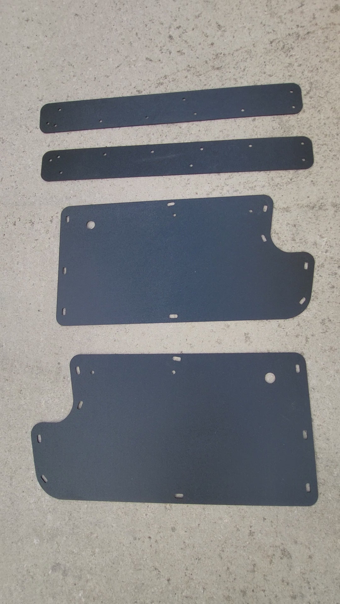 Pair of Interior Door Panels w/Upper Panels fits Jeep CJ7 76-81 w/ Hard Doors
