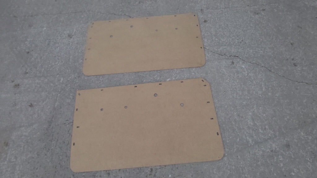 Pair of Manual Window Front Door Panels fits Jeep Wagoneer/Gladiator/J 63-72