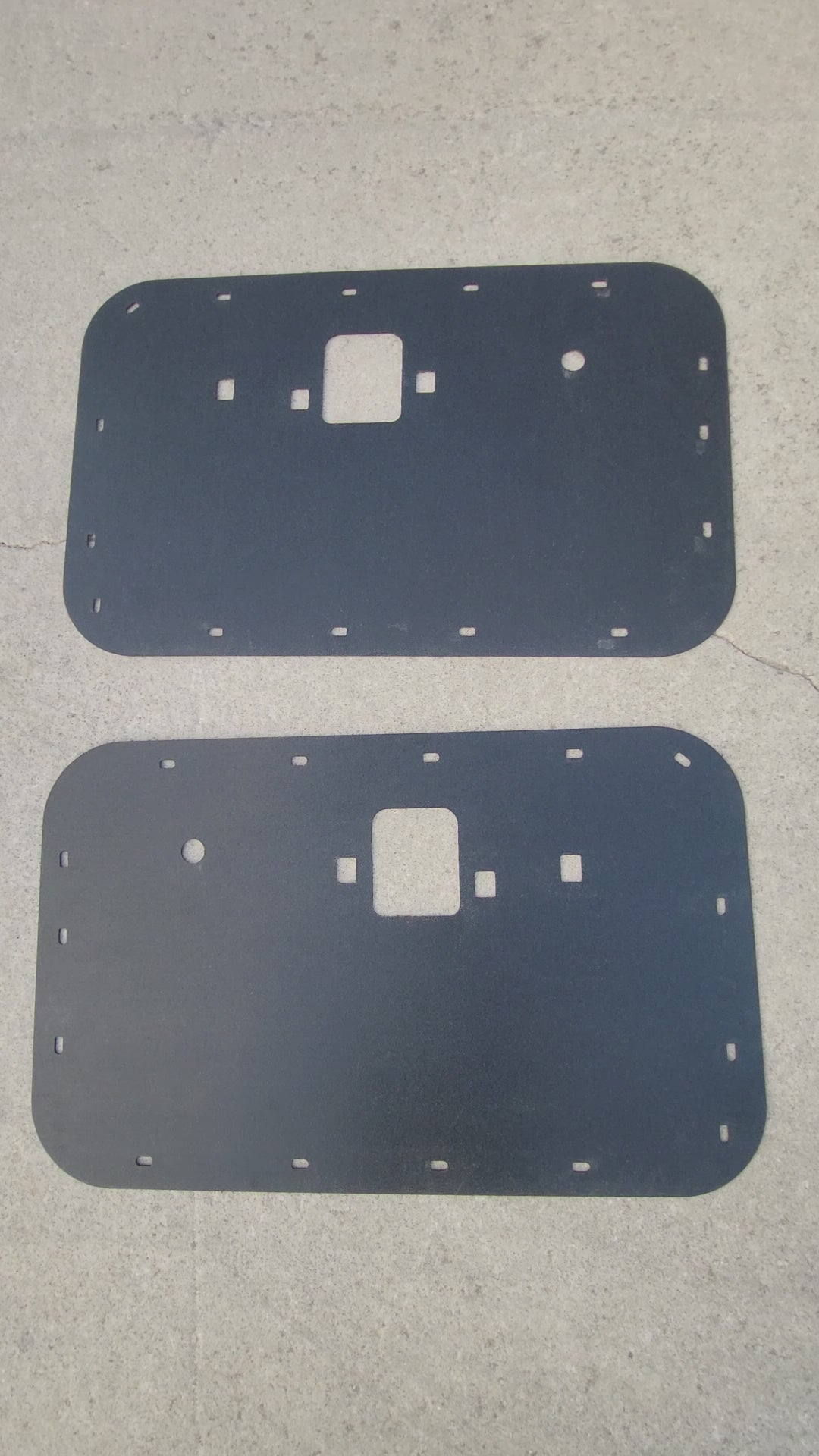 Pair of Interior Door Panels fits Ford Pickup 71-72 with Large door panel