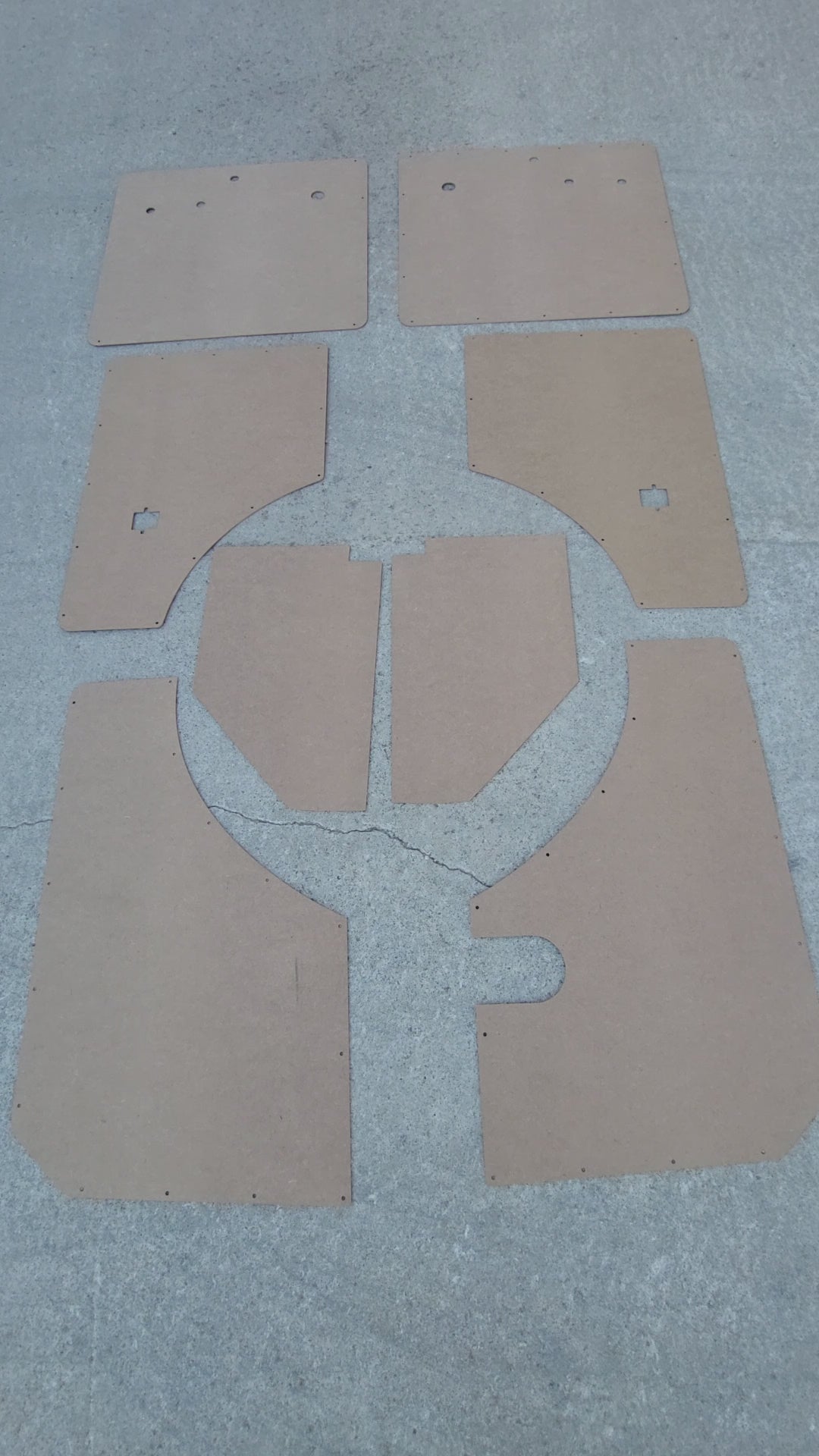 Complete interior panel set fits Willys Wagon 54-63