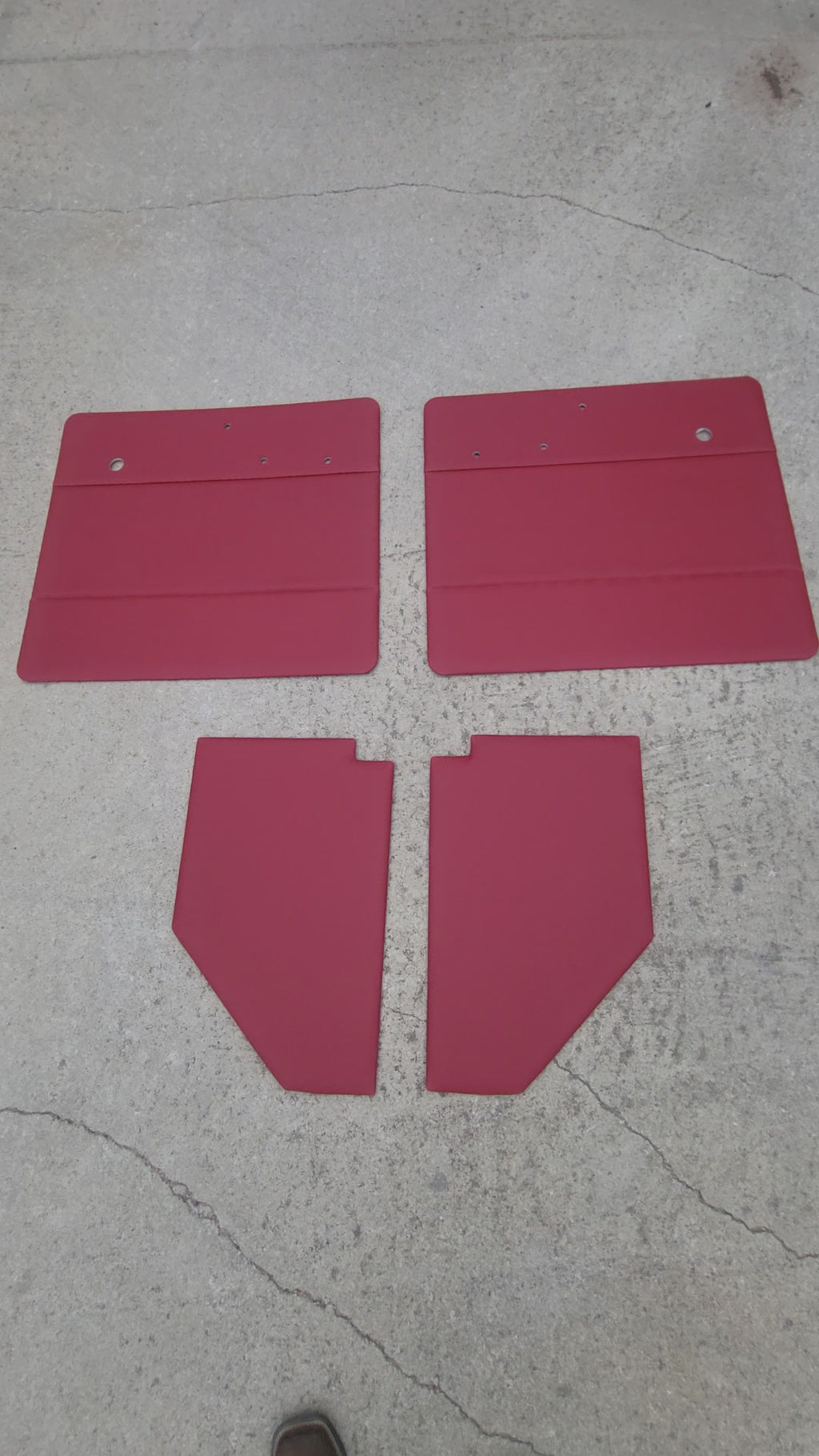 Pair of Upholstered Door & Kick panels fits Willys wagon/Pickup 54-63
