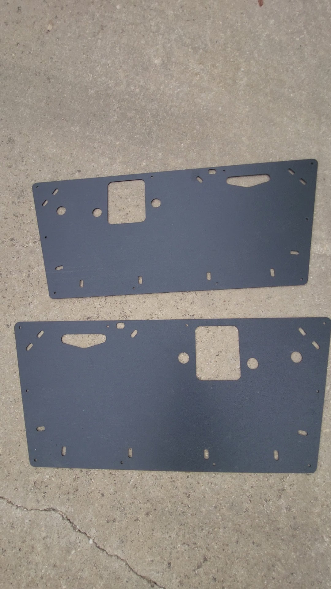Pair of Interior Door Panels fits Ford Bronco 68-77 w/Clip Holes