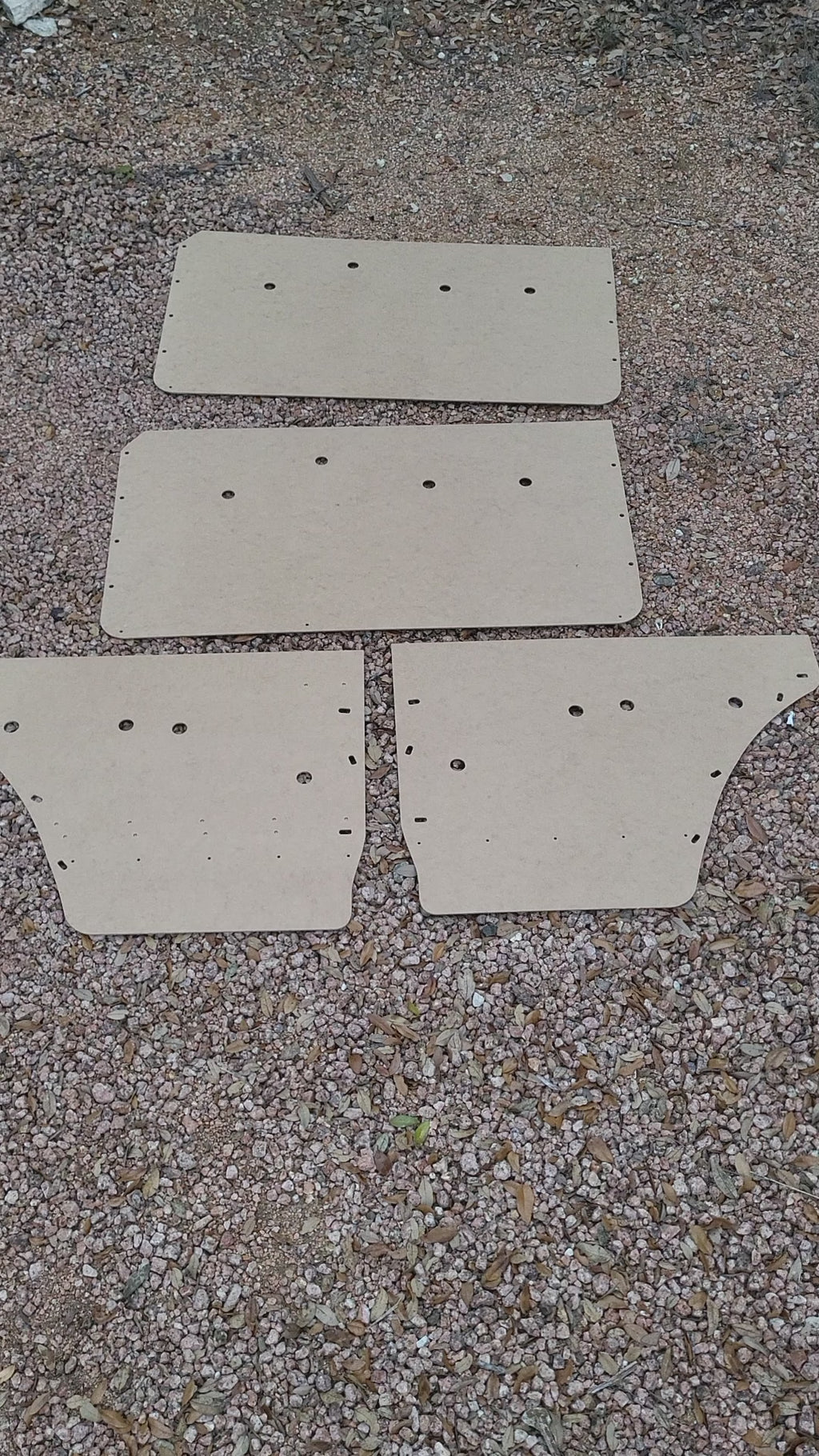 Pair of Manual Window Front & Rear Door Panels fits Jeep Wagoneer 73-83