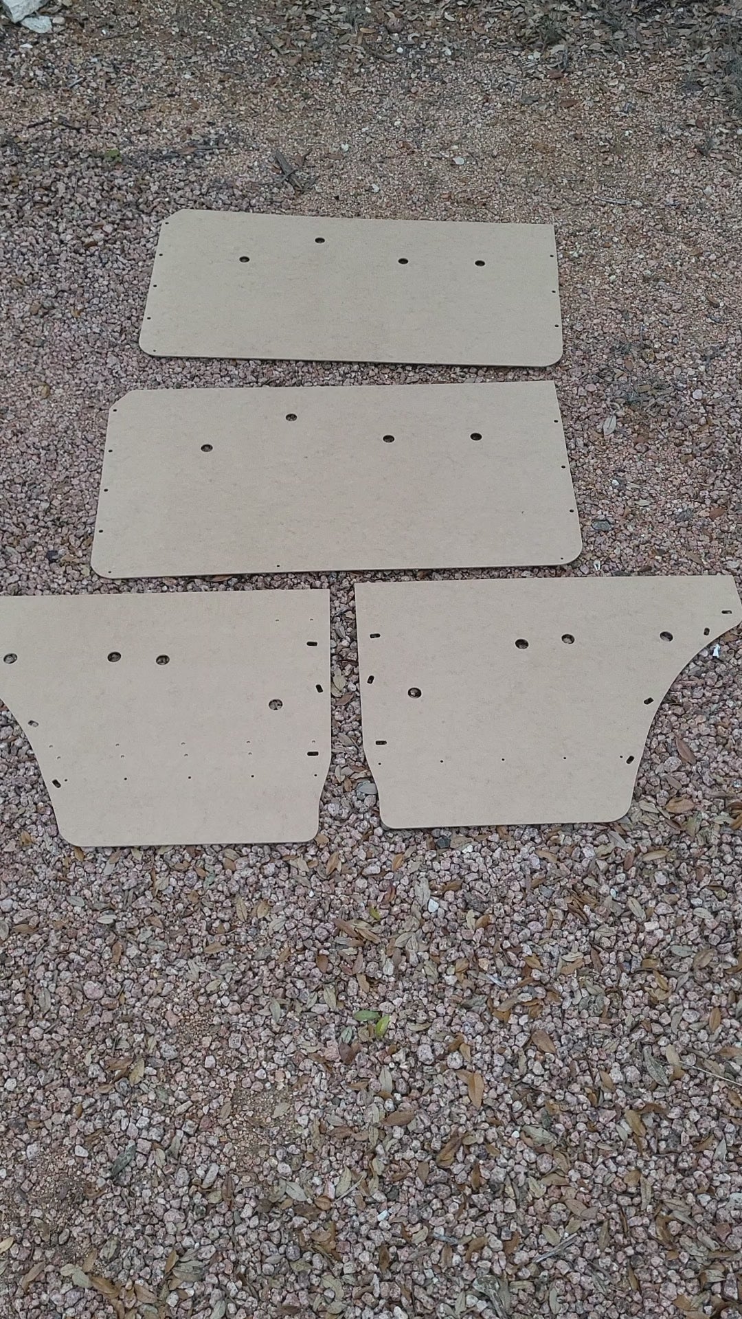 Pair of Manual Window Front & Rear Door Panels fits Jeep Wagoneer 73-83