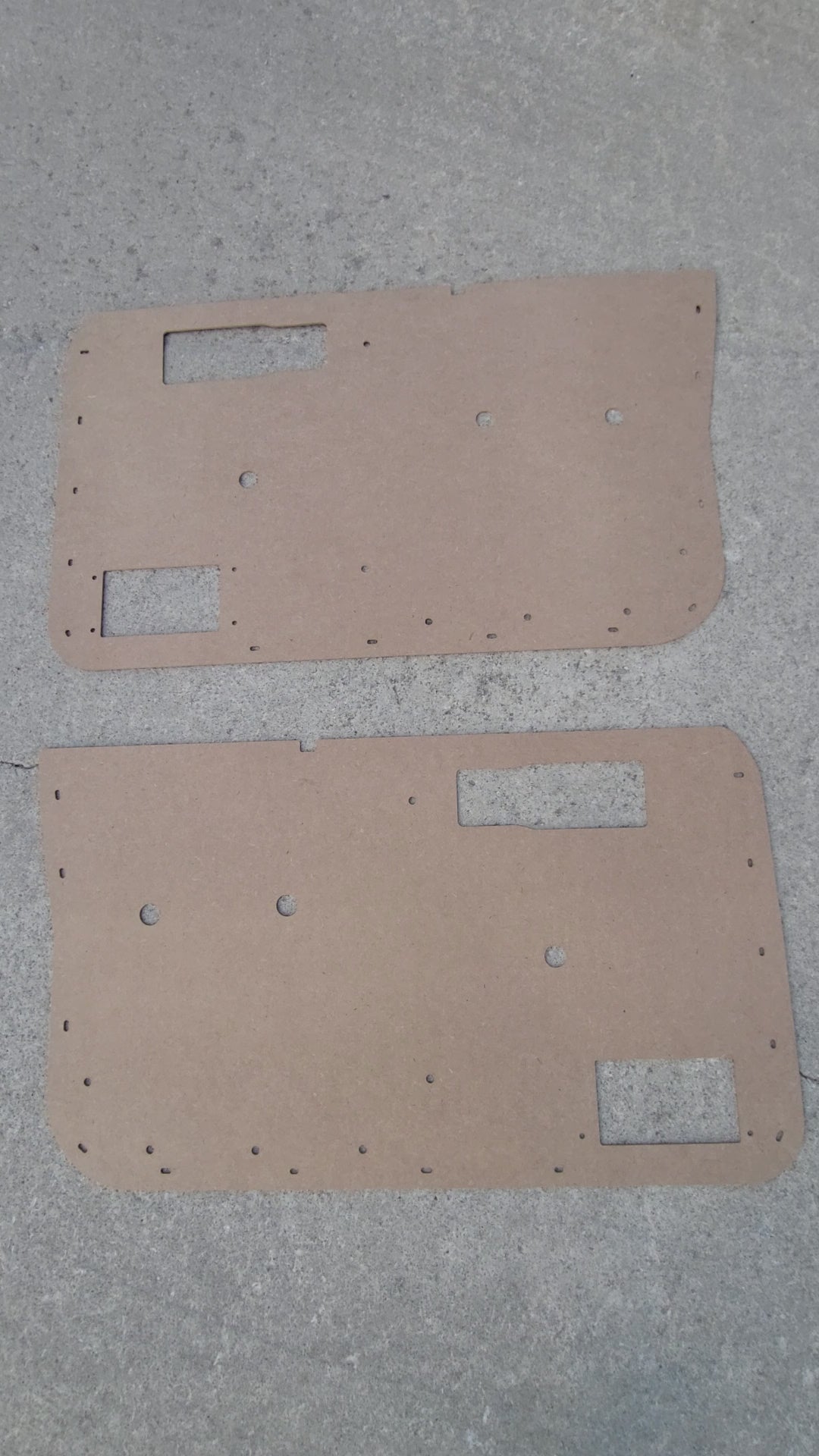 Pair of Power Front Door Panels fits Jeep Cherokee XJ/Comanche Pickup MJ 84-96