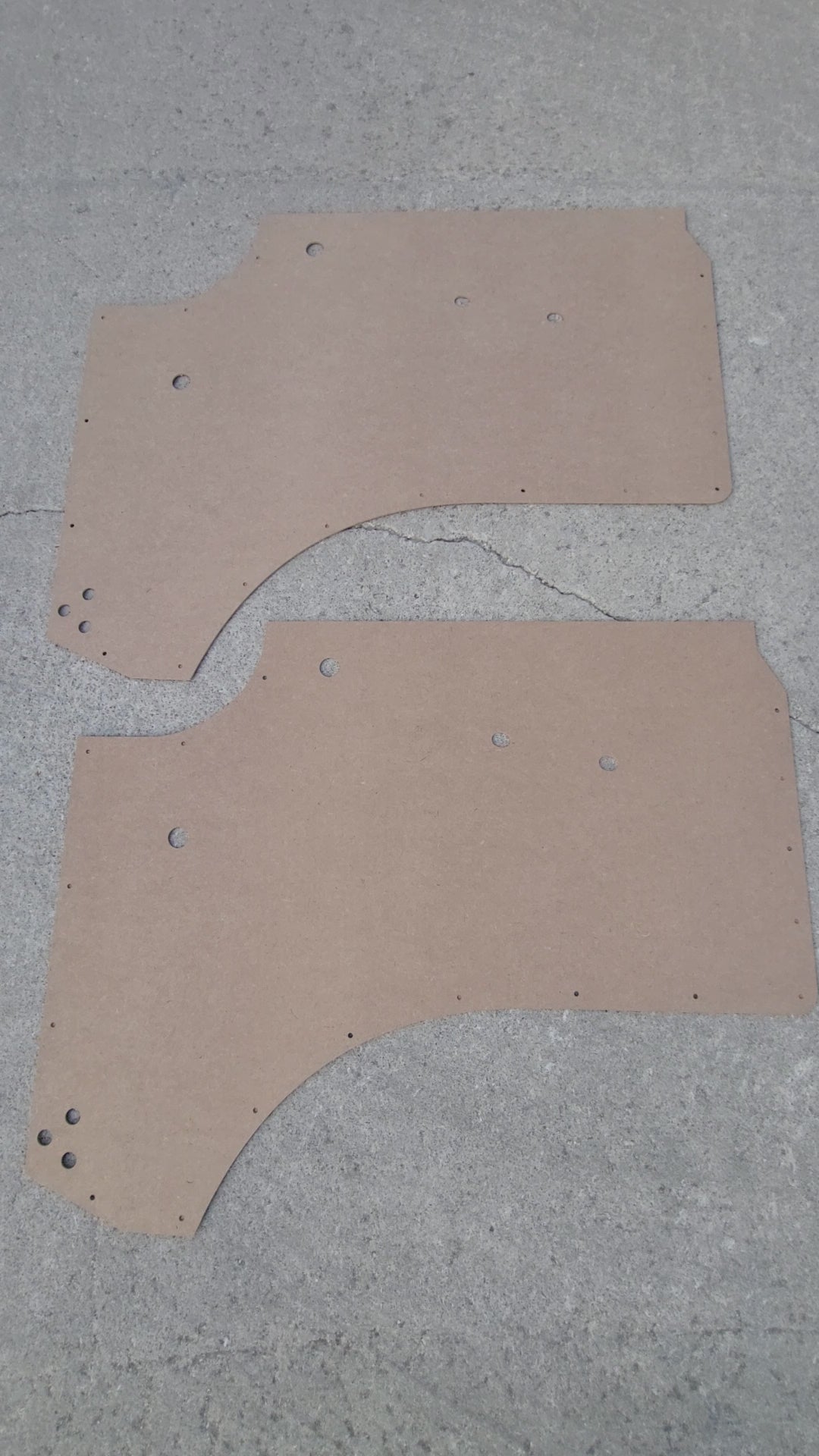 Pair of Door panels fits Willys Jeep FC 57-63