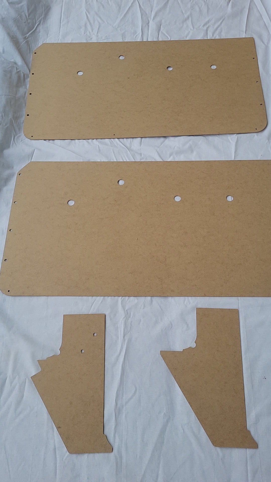 Pair of Manual Front Door Panels w/Kick Panels fits Jeep J-series 73-88