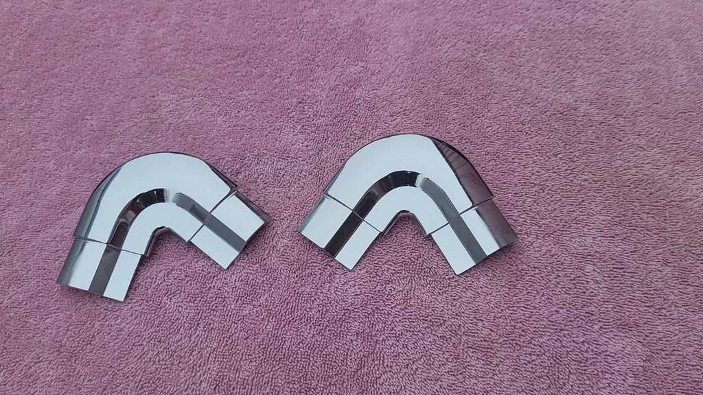 Pair of Reproduction 1 1/2" Cowl Trim Corner fits 58-64 Willys Jeep New